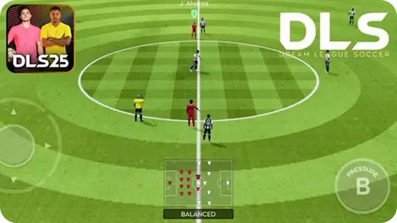 Dream League Soccer 2025 players on the field Dream League Soccer 2025 players
